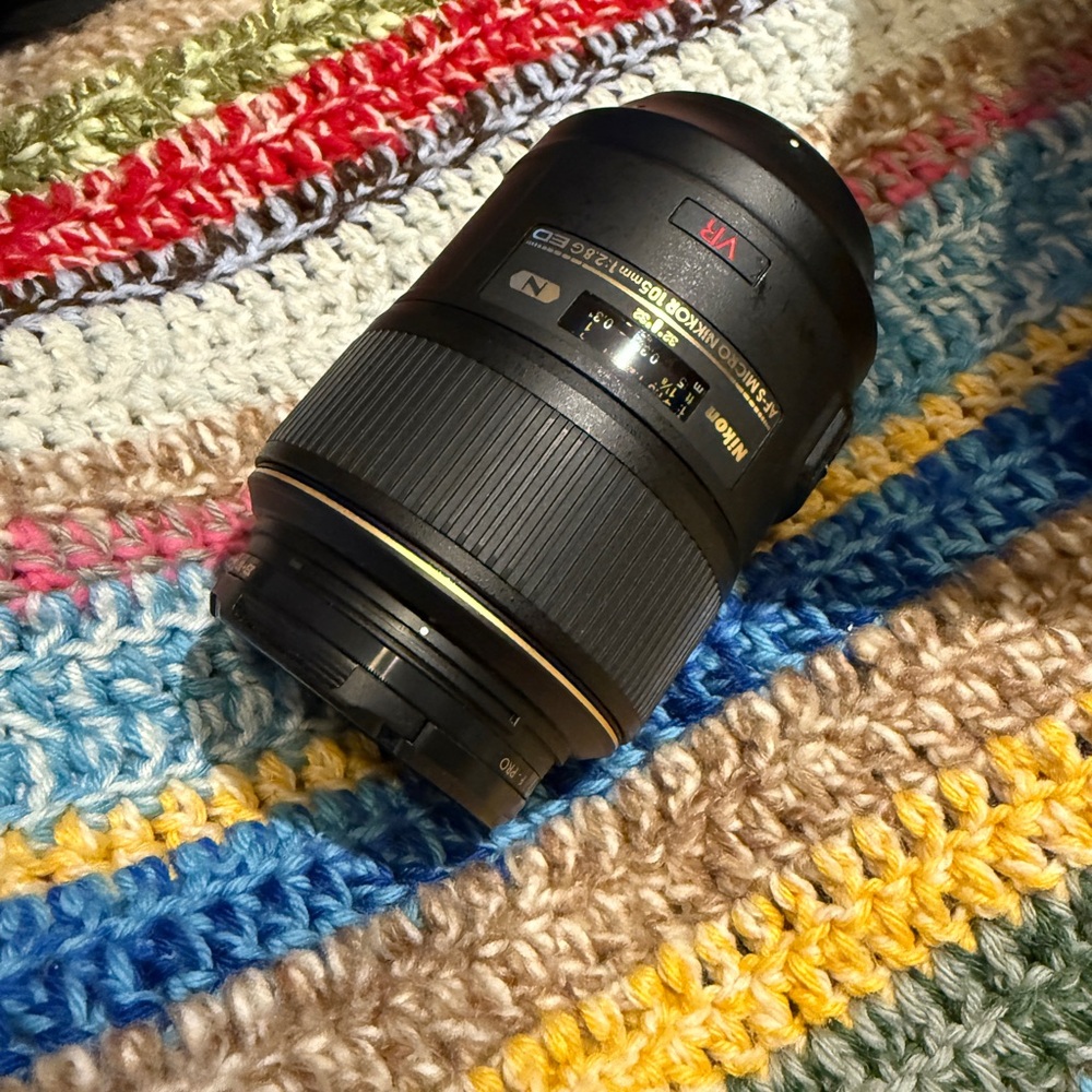 Nikkor Nikon Black Camera Lens